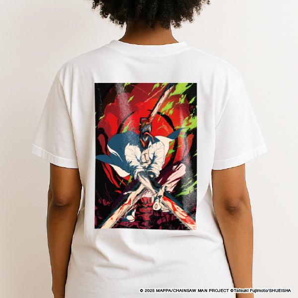 Back Print T-Shirt Chainsaw Man