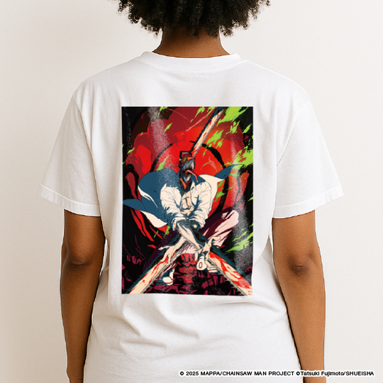 Back Print T-Shirt Chainsaw Man
