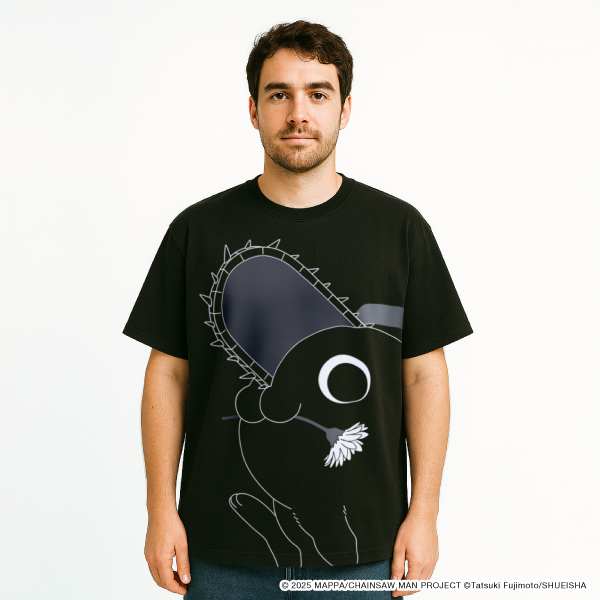 Big Print T-Shirt Pochita Black