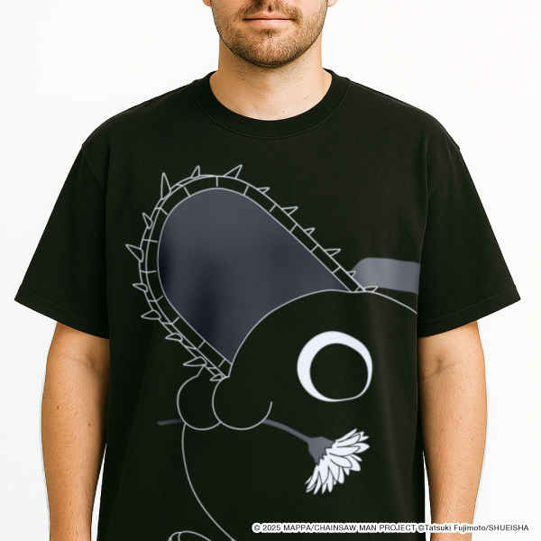 Big Print T-Shirt Pochita Black