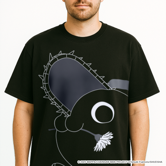 Big Print T-Shirt Pochita Black