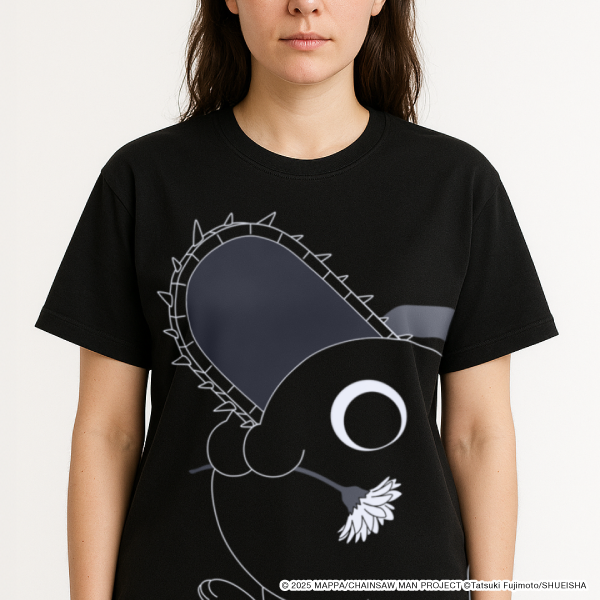 Big Print T-Shirt Pochita Black