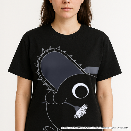 Big Print T-Shirt Pochita Black